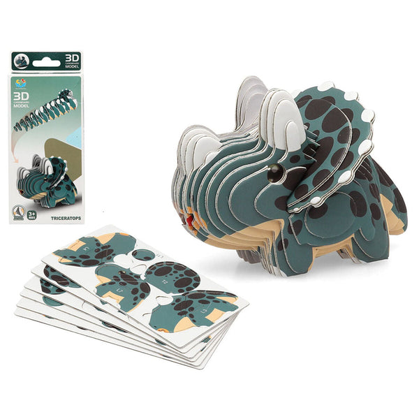 3D-pussel Dino 18 x 8 cm Grön-Leksaker och spel, Pussel och hjärngrupper-BigBuy Kids-peaceofhome.se