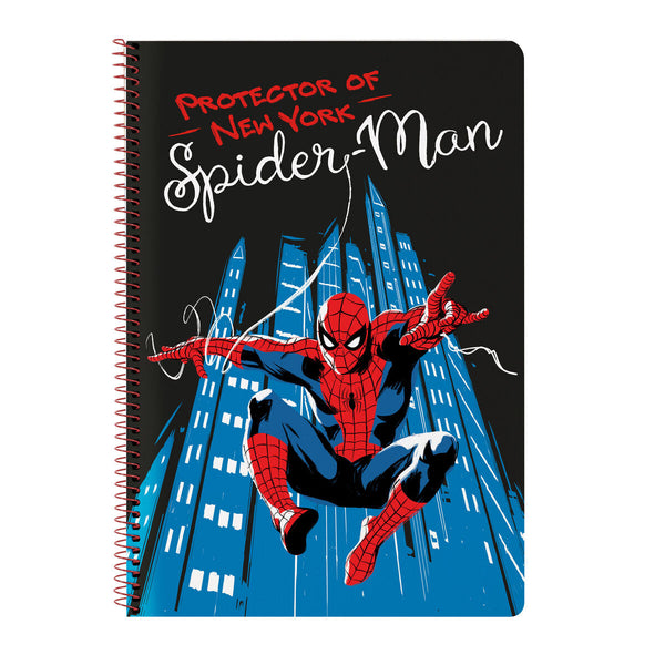 Anteckningsbok Spider-Man Hero Svart A4 80 Blad-Kontor och Kontorsmaterial, Pappersprodukter för kontoret-Spider-Man-peaceofhome.se