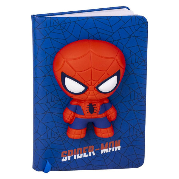 Anteckningsbok Spider-Man SQUISHY Blå 18 x 13 x 1 cm-Kontor och Kontorsmaterial, Pappersprodukter för kontoret-Spider-Man-peaceofhome.se