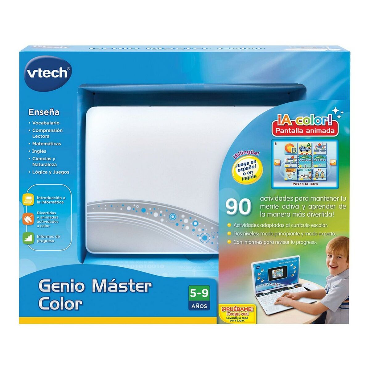Bärbar dator Genio Master Vtech 3480-133847 ES 18 x 27 x 4 cm (ES-EN)-Leksaker och spel, Elektroniska leksaker-Vtech-peaceofhome.se