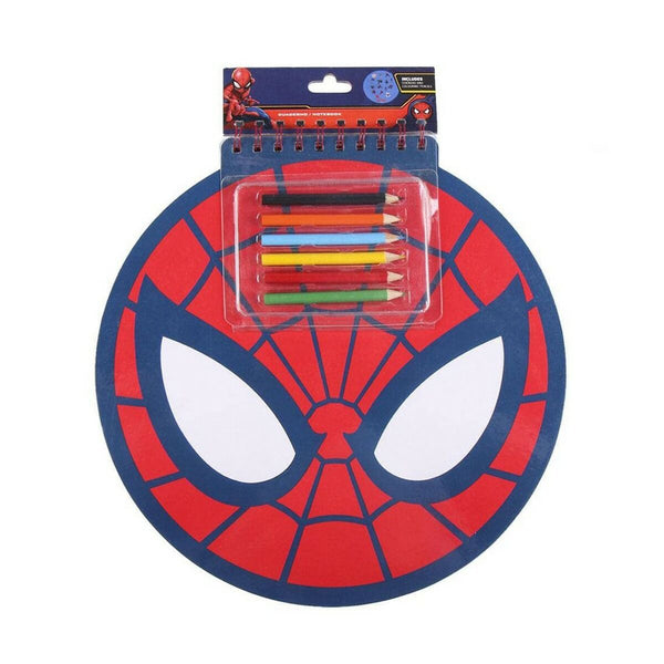 Brevpapper Set Spider-Man Anteckningsbok Röd (30 x 30 x 1 cm)-Kontor och Kontorsmaterial, Skol- och utbildningsmaterial-Spider-Man-peaceofhome.se