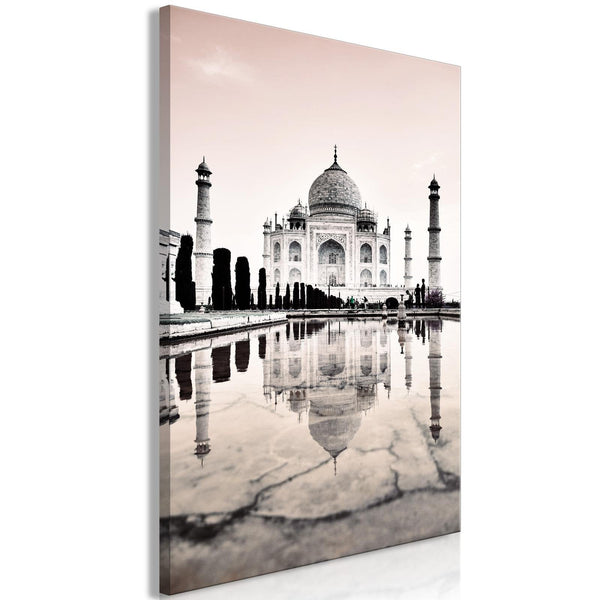 Canvas Tavla - Taj Mahal Vertical-Tavla Canvas-Artgeist-peaceofhome.se