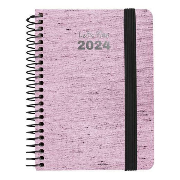 Dagbok Grafoplas Ecojeans 2024 Rosa A6 10 x 15 cm-Kontor och Kontorsmaterial, Kalendrar, dagböcker och personliga arrangörer-Grafoplas-peaceofhome.se