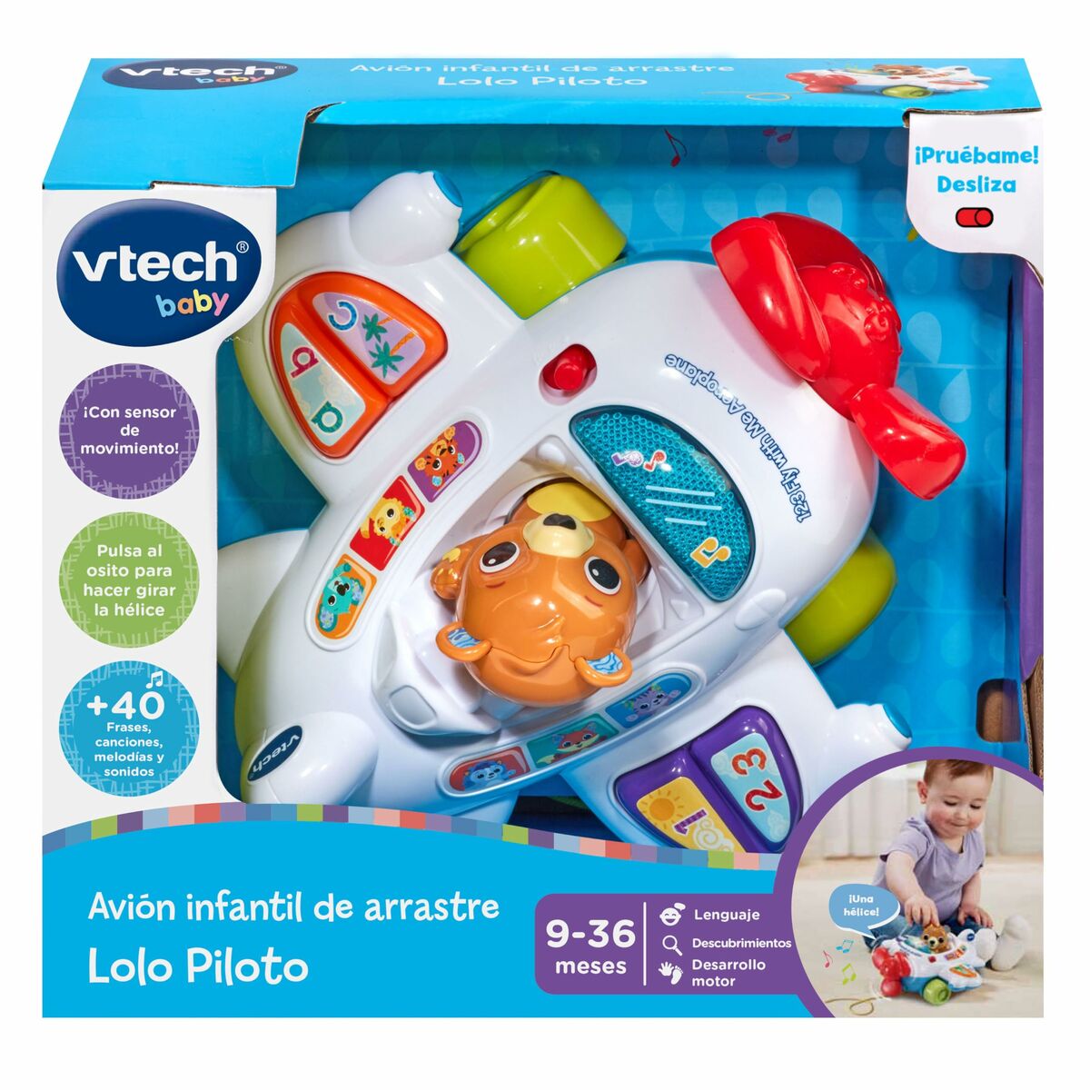 Dragleksak Vtech Lolo 25 x 13,3 x 21,6 cm-Bebis, Leksaker för småbarn-Vtech-peaceofhome.se