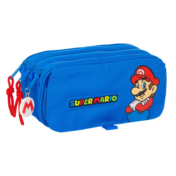 Dubbel bär-allt Super Mario Play Blå Röd 21,5 x 10 x 8 cm