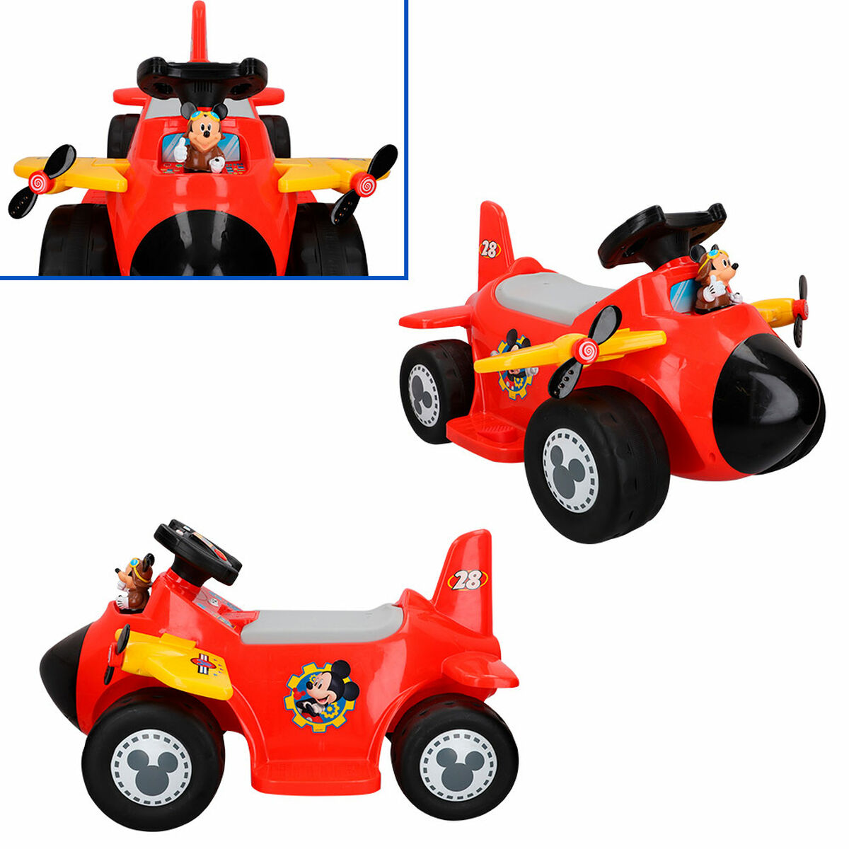 Elektrisk bil för barn Mickey Mouse Batteri Litet flygplan 6 V-Leksaker och spel, Sport och utomhus-Mickey Mouse-peaceofhome.se