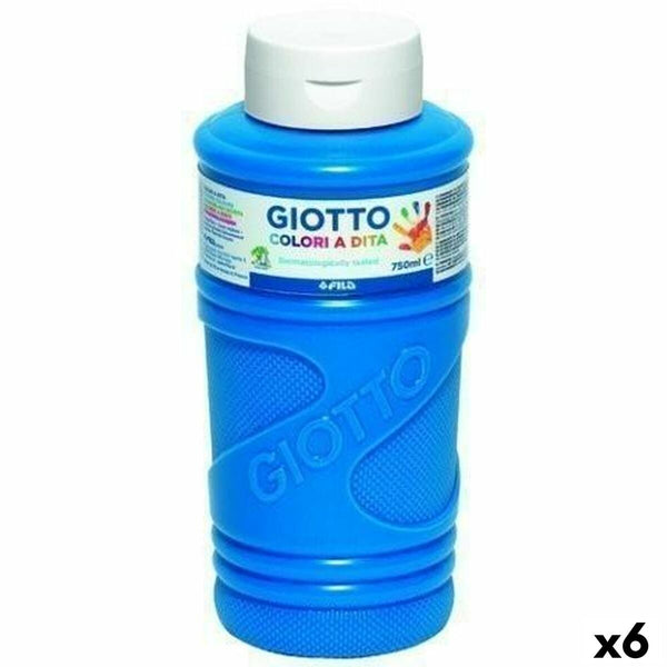 Fingerfärg Giotto Blå 750 ml (6 antal)-Kontor och Kontorsmaterial, konst och hantverk-Giotto-peaceofhome.se