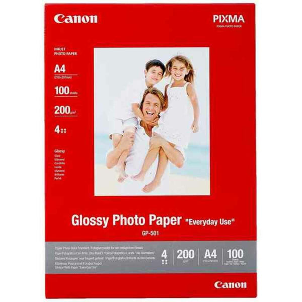 Fotopapper Blankt Canon 0775B001   A4 100 Blad-Kontor och Kontorsmaterial, Pappersprodukter för kontoret-Canon-peaceofhome.se