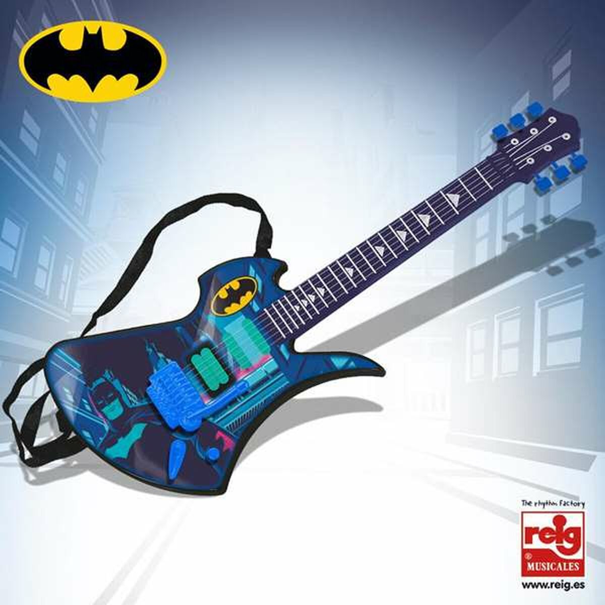 Gitarr för barn Batman Elektronik-Leksaker och spel, Barns Musikinstrument-Batman-peaceofhome.se
