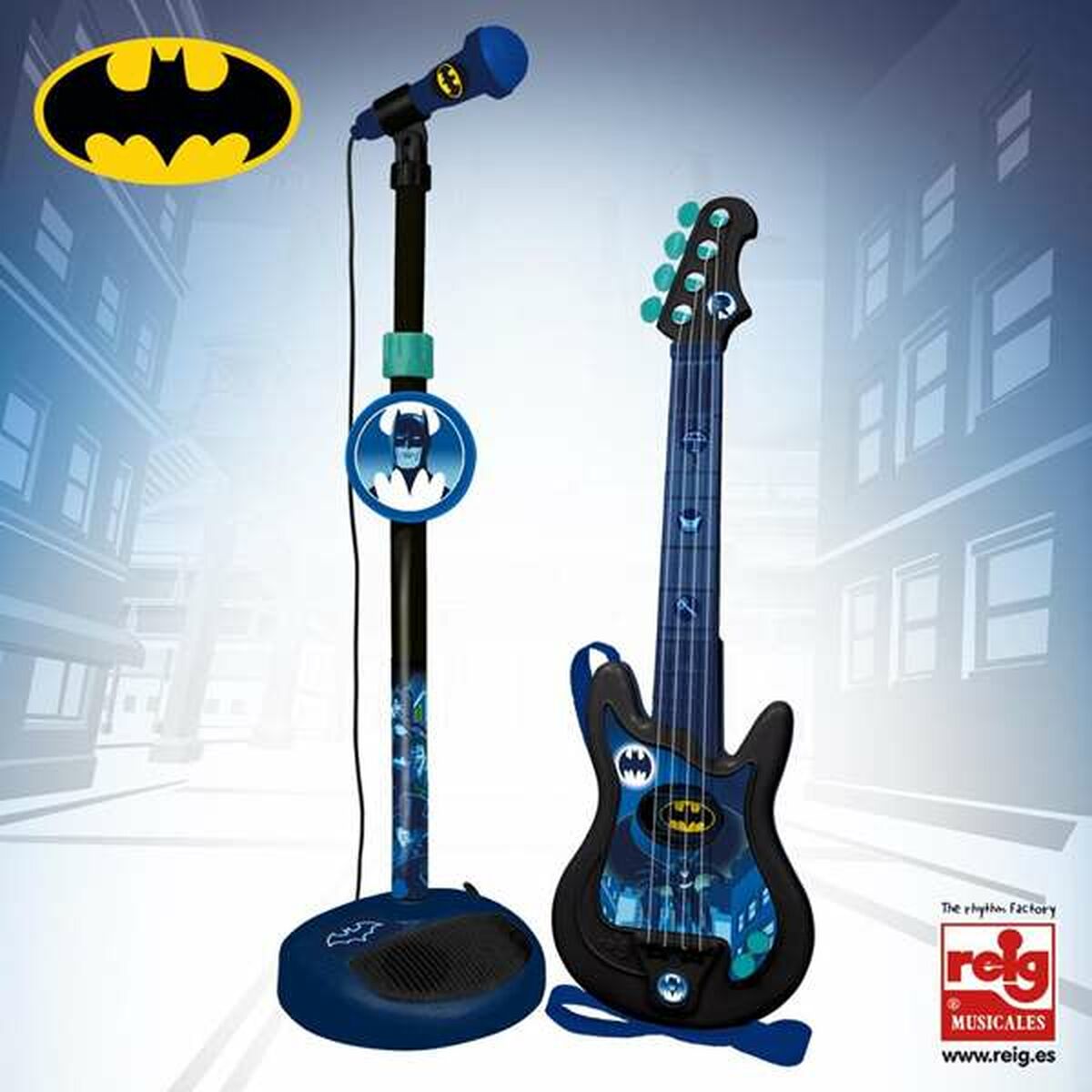 Gitarr för barn Batman Karaoke Mikrofon-Leksaker och spel, Barns Musikinstrument-Batman-peaceofhome.se