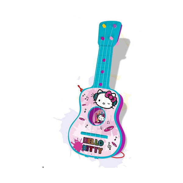 Gitarr för barn Hello Kitty 4 Rep Blå Rosa-Leksaker och spel, Barns Musikinstrument-Hello Kitty-peaceofhome.se