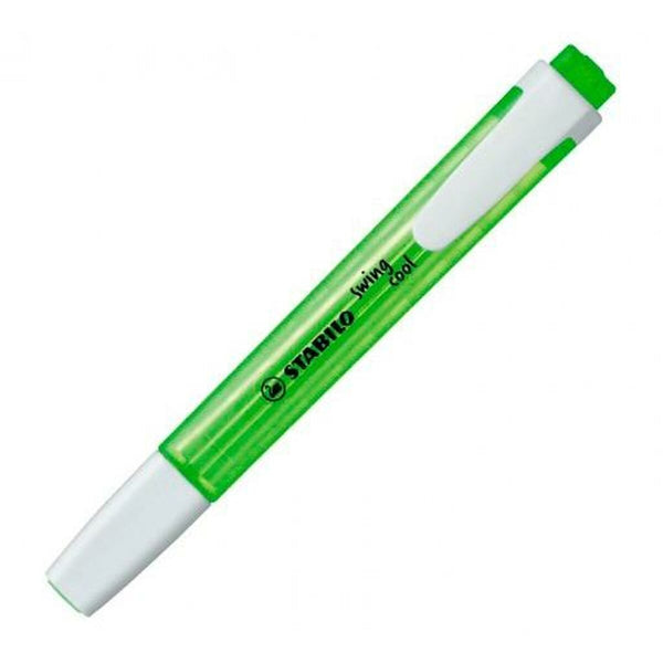 Highlighter Stabilo Swing Cool Grön 10 Delar-Kontor och Kontorsmaterial, Kulspetspennor, pennor och skrivverktyg-Stabilo-peaceofhome.se
