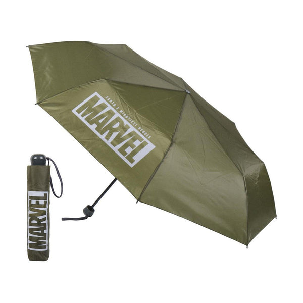 Hopfällbart paraply Marvel Grön (Ø 97 cm)-Bagage, Paraplyer-Marvel-peaceofhome.se