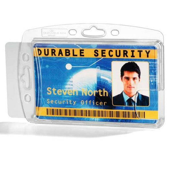 ID-kortshållare Durable Transparent Plast 5,4 x 8,7 cm 10 antal-Kontor och Kontorsmaterial, Kontorsmaterial-Durable-peaceofhome.se