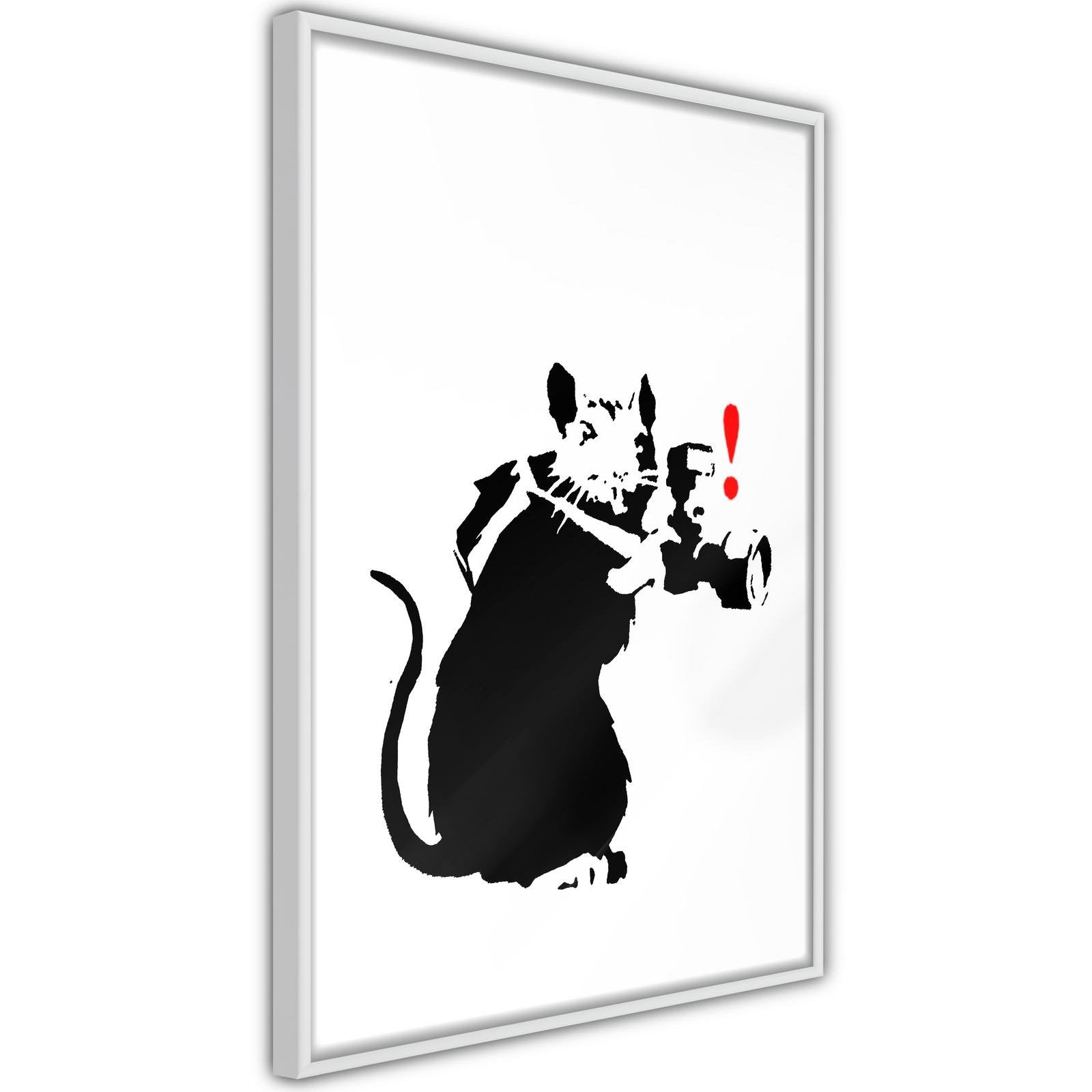 Inramad Poster / Tavla - Banksy: Rat Photographer-Poster Inramad-Artgeist-peaceofhome.se