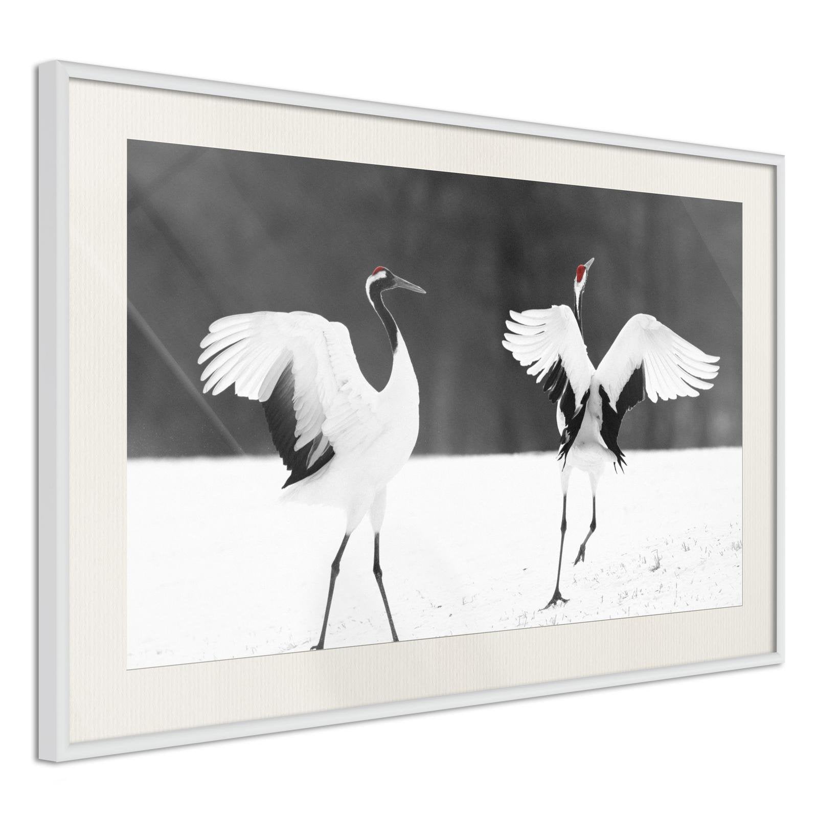Inramad Poster / Tavla - Bird Date-Poster Inramad-Artgeist-peaceofhome.se