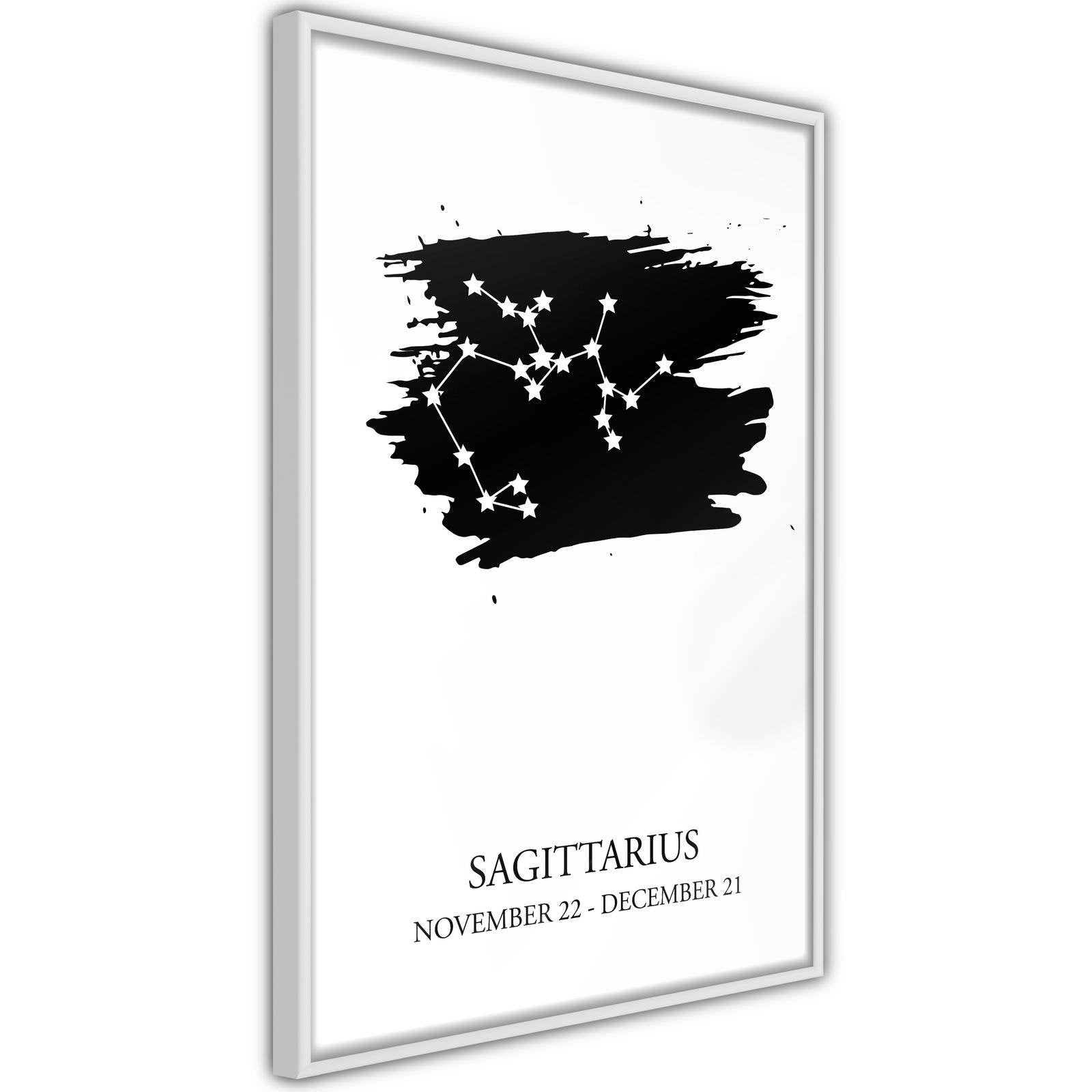 Inramad Poster / Tavla - Zodiac: Sagittarius I-Poster Inramad-Artgeist-peaceofhome.se