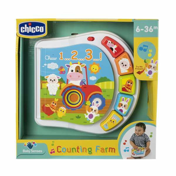 Interaktiv leksak för småbarn Chicco Counting Farm 19 x 4 x 19 cm-Bebis, Leksaker för småbarn-Chicco-peaceofhome.se