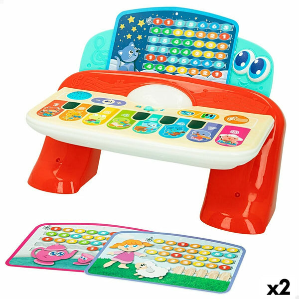 Interaktivt piano för bebisar Winfun 27 x 16 x 18 cm (2 antal)-Leksaker och spel, Barns Musikinstrument-Winfun-peaceofhome.se