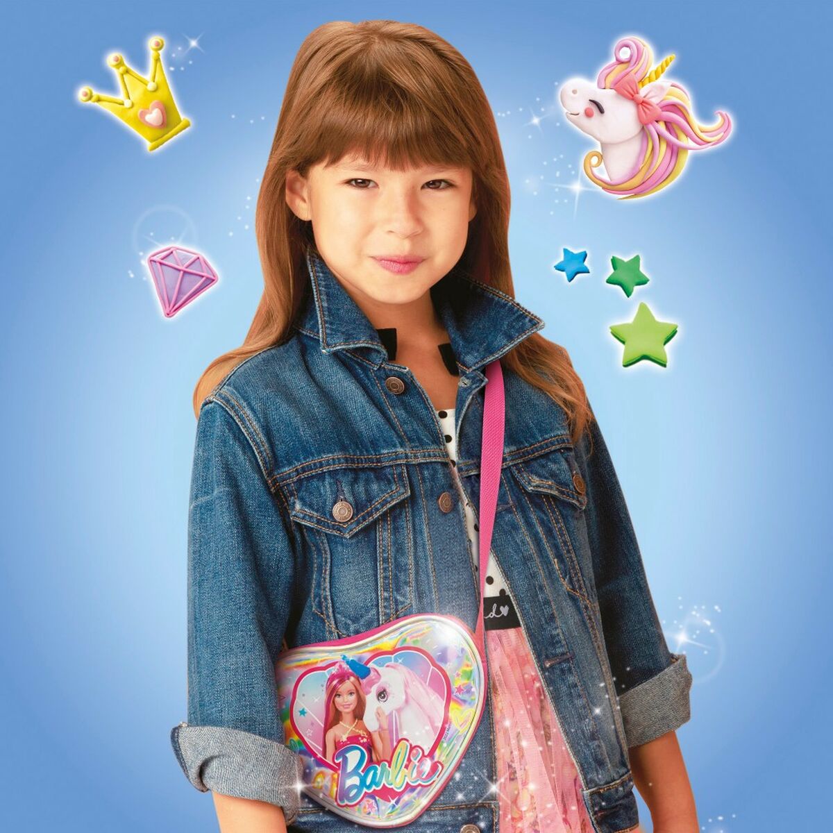 Kreativ lek med modellera Barbie Fashion Väska 8 Delar 300 g