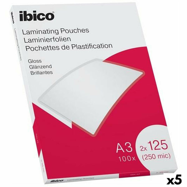 Lamineringsark av plast Ibico A3 Glans 0,25 mm (5 antal)
