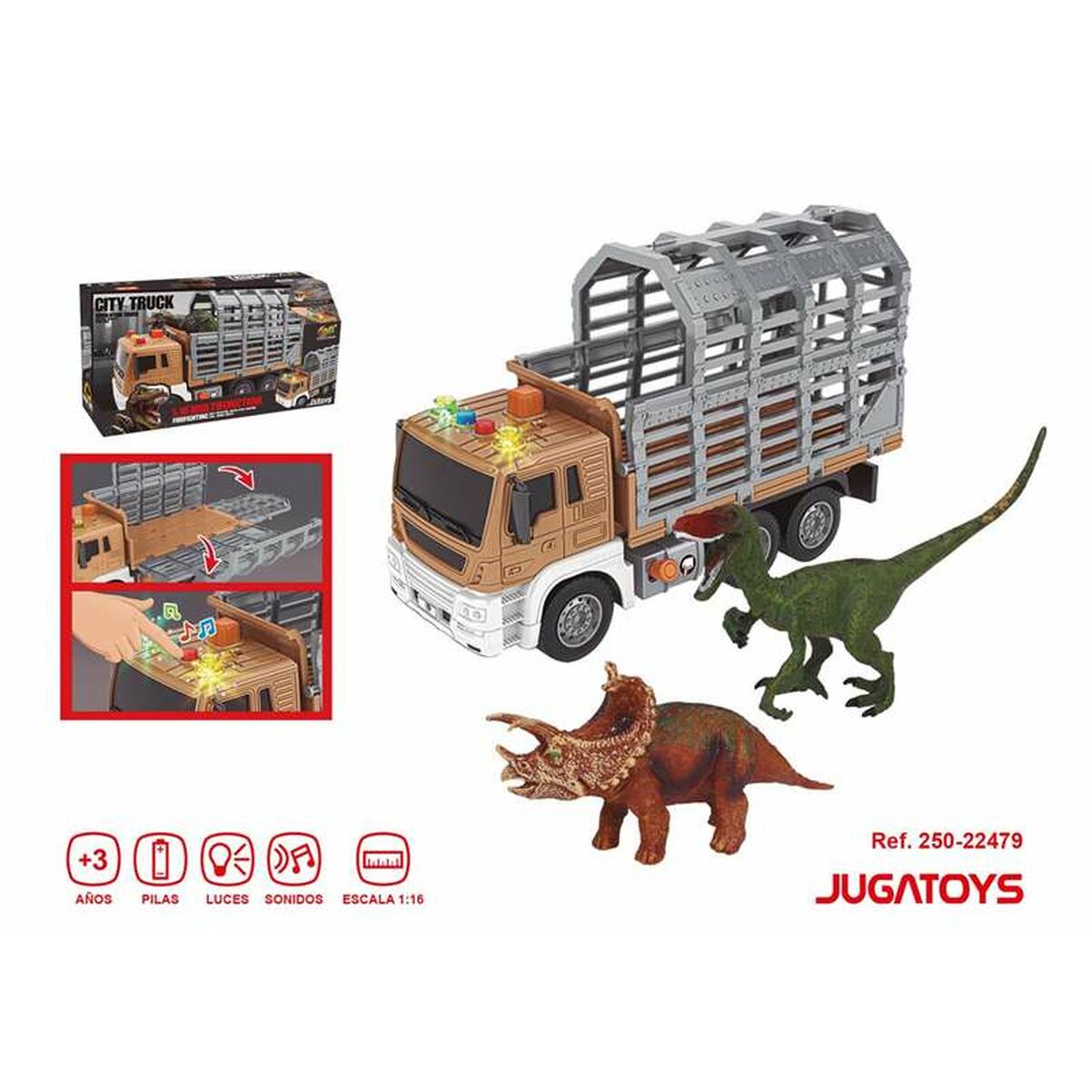 Lastbil 1:16 Dinosaurier-Leksaker och spel, Fordon-BigBuy Fun-peaceofhome.se
