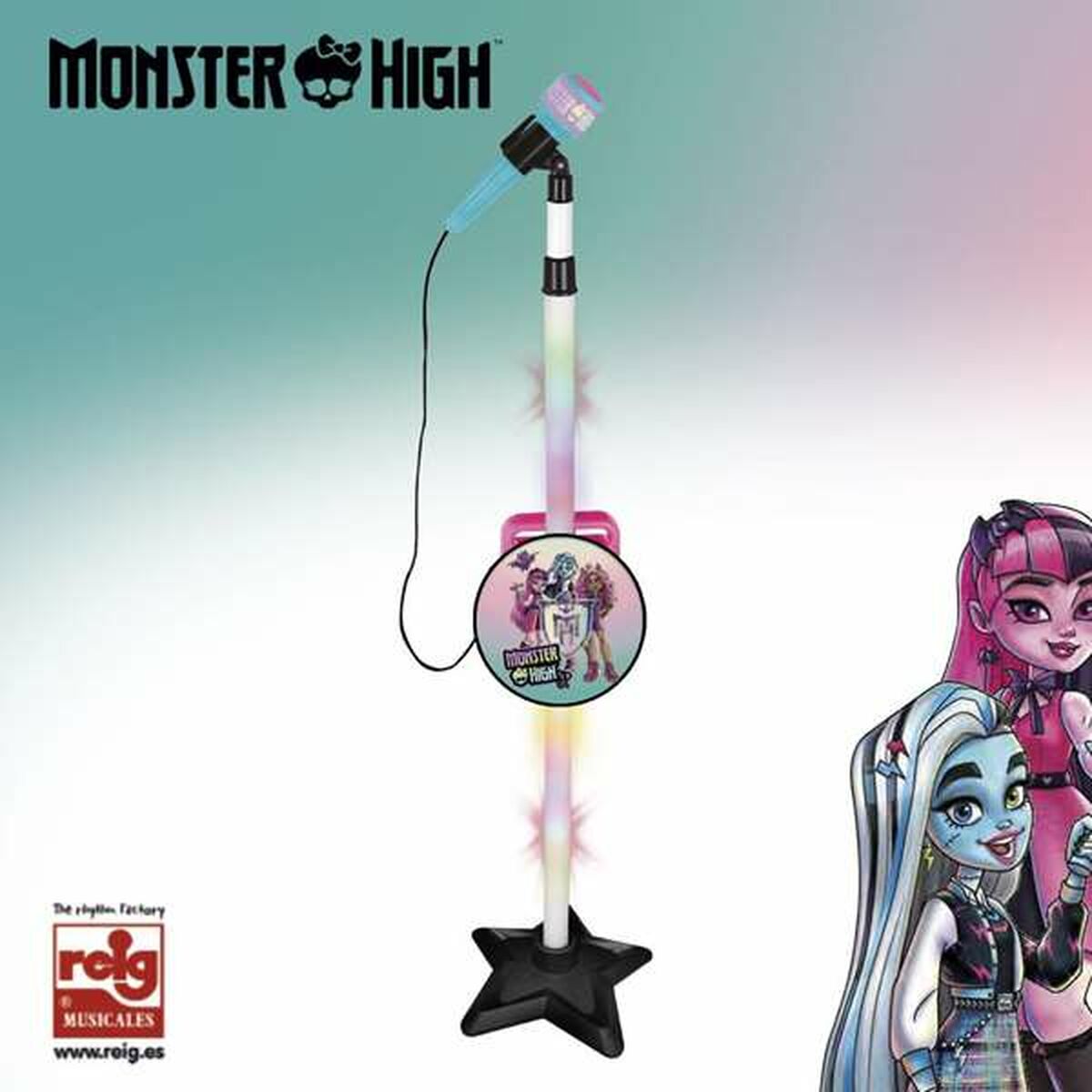 Leksaksmikrofon Monster High Stående MP3-Leksaker och spel, Barns Musikinstrument-Monster High-peaceofhome.se