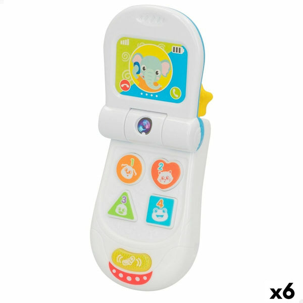 Leksakstelefon Winfun 7 x 13,5 x 4,1 cm (6 antal)-Bebis, Leksaker för småbarn-Winfun-peaceofhome.se