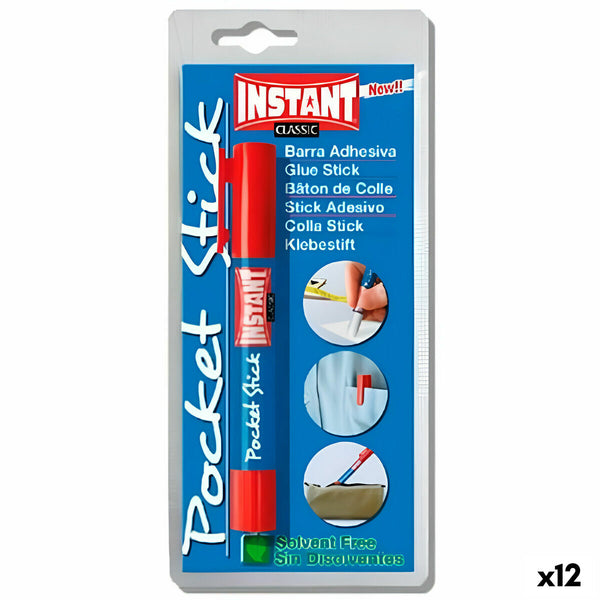Limstift INSTANT Pocket Stick Classic 5 g (12 antal)-Hem och matlagning, Sömnad och hantverk-INSTANT-peaceofhome.se