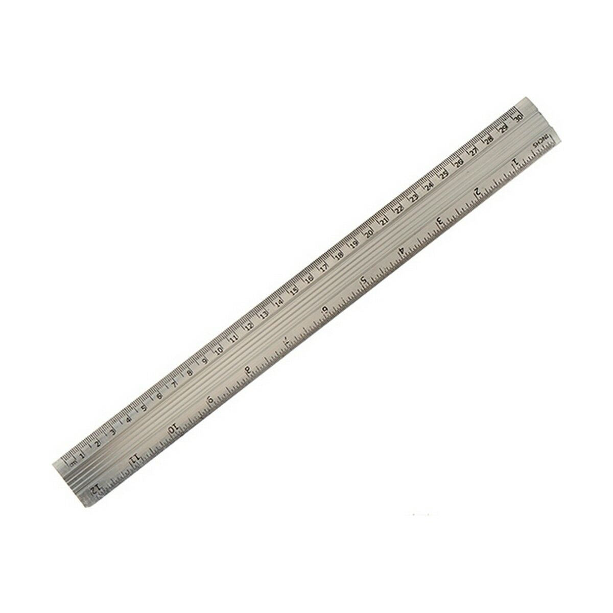 Linjal Aluminium Silvrig 0,5 x 35,5 x 4 cm (12 antal)-Kontor och Kontorsmaterial, Kontorsmaterial-Pincello-peaceofhome.se