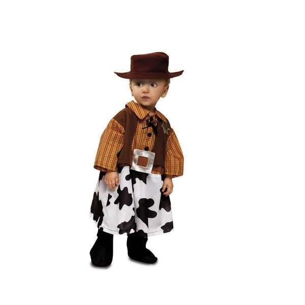 Maskeraddräkt bebis My Other Me Cowboy 7-12 månader Svart (3 Delar)-Leksaker och spel, Fancy klänning och accessoarer-My Other Me-peaceofhome.se