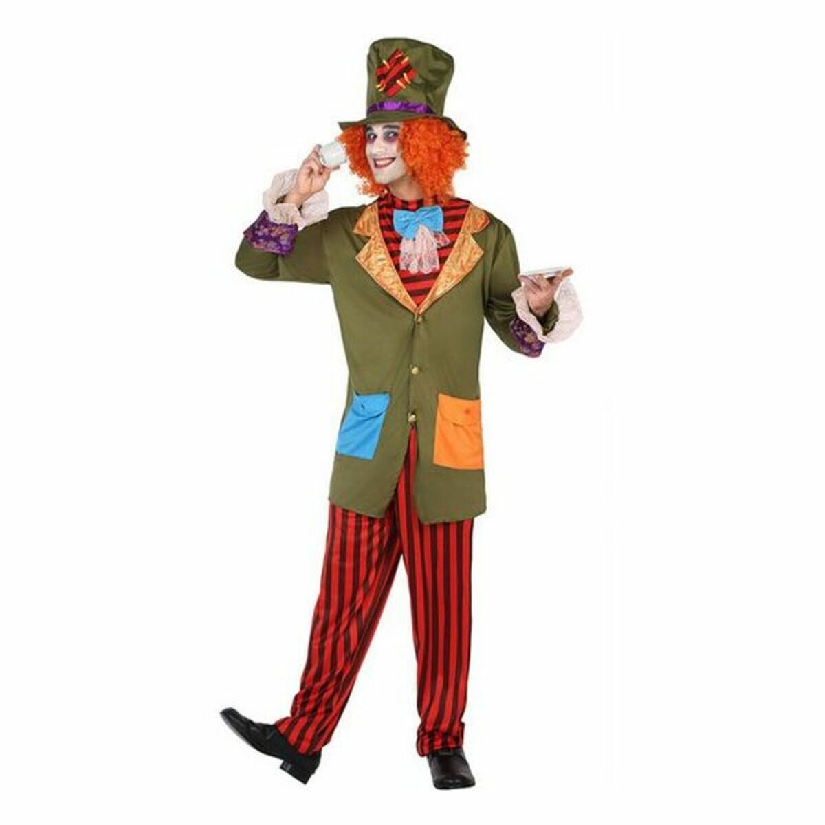 Maskeraddräkt vuxna Galen hattmakare (3 Pcs)-Leksaker och spel, Fancy klänning och accessoarer-Th3 Party-peaceofhome.se