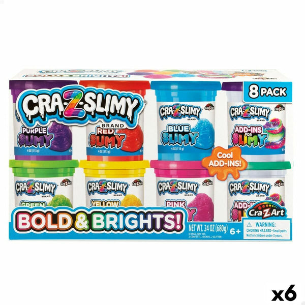 Modellera Spel Cra-Z-Art Bold&Brights (6 antal) Slime-Leksaker och spel, Kreativa aktiviteter-Cra-Z-Art-peaceofhome.se