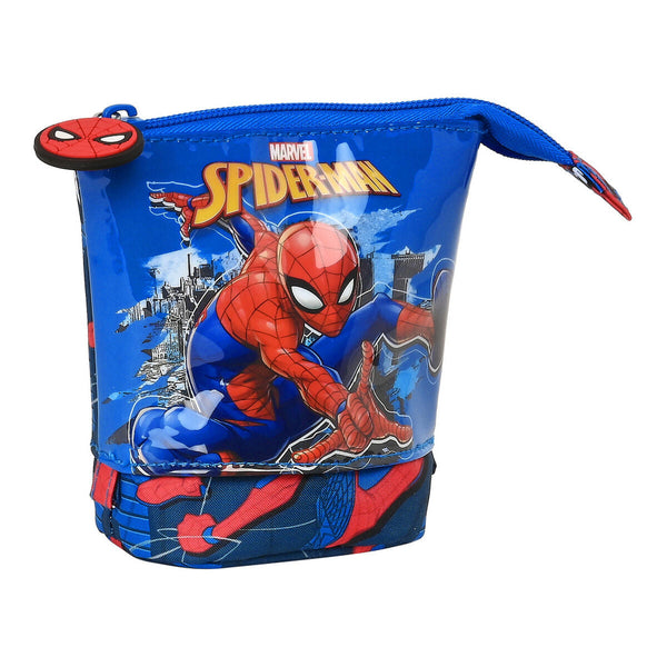 Necessär Mugg Spider-Man Great power Blå Röd 8 x 19 x 6 cm-Kontor och Kontorsmaterial, Skol- och utbildningsmaterial-Spider-Man-peaceofhome.se