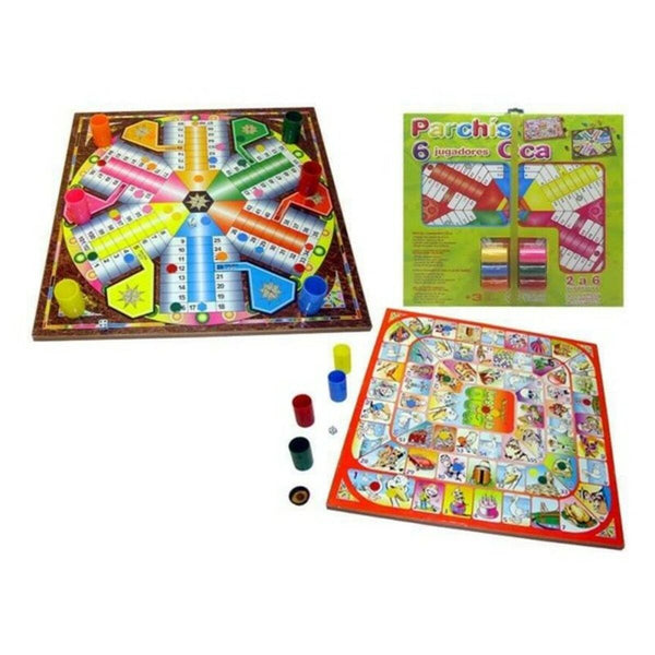 Parchís och Oca Board 40,5 x 40,5 x 1,2 cm-Leksaker och spel, Spel och tillbehör-BigBuy Fun-peaceofhome.se