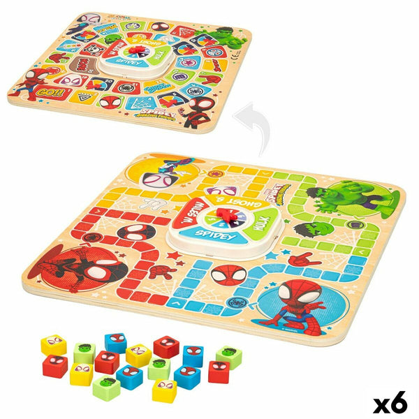 Parchís och Oca Board Spidey 29,5 x 3,5 x 29,5 cm (18 Delar) (6 antal)-Leksaker och spel, Spel och tillbehör-Spidey-peaceofhome.se