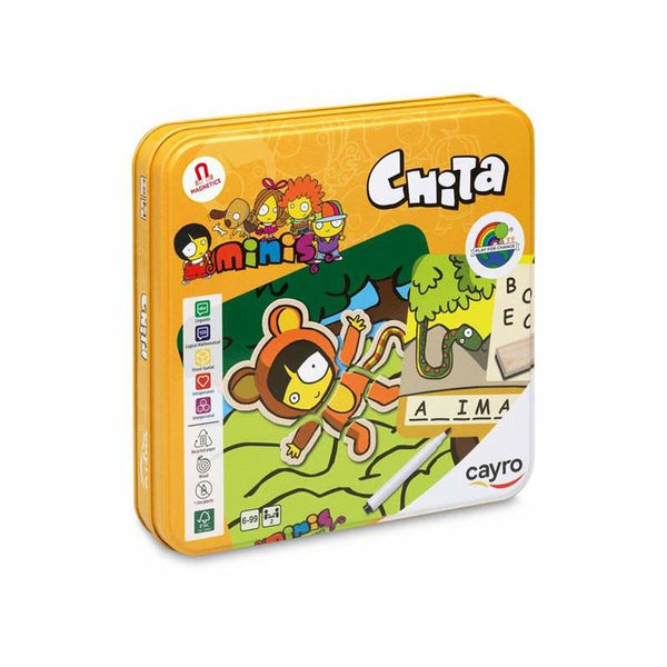 Pedagogiskt spel för små barn Cayro Chita 19 x 19 x 3,5 cm 8 Delar-Leksaker och spel, Spel och tillbehör-Cayro-peaceofhome.se