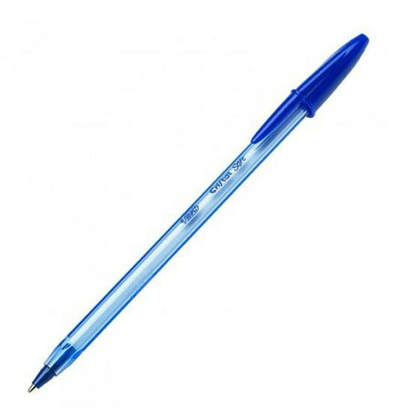 Penna Bic Cristal Soft Transparent 1-2 mm Blå 50 Delar-Kontor och Kontorsmaterial, Kulspetspennor, pennor och skrivverktyg-Bic-peaceofhome.se