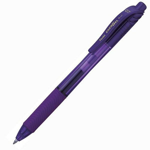 Penna Pentel EnerGel Violett 0,7 mm (12 Delar)-Kontor och Kontorsmaterial, Kulspetspennor, pennor och skrivverktyg-Pentel-peaceofhome.se