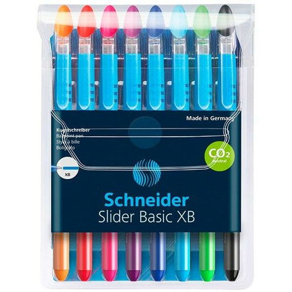 Pennset Schneider Slider Basic XB 8 Delar Multicolour-Kontor och Kontorsmaterial, Kulspetspennor, pennor och skrivverktyg-Schneider-peaceofhome.se