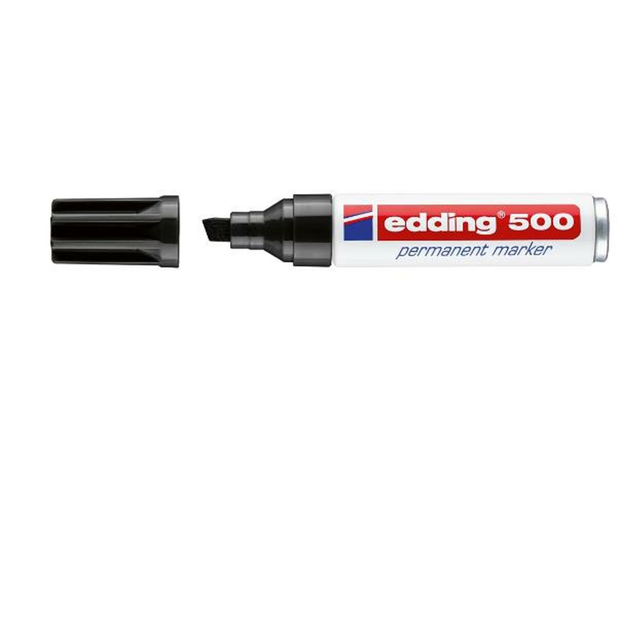 Permanent markörpenna Edding 500-01 Svart 200 Delar (3 antal) (10 antal)-Kontor och Kontorsmaterial, Kulspetspennor, pennor och skrivverktyg-Edding-peaceofhome.se
