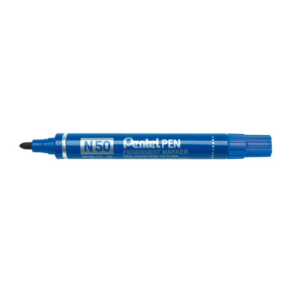 Permanent markörpenna Pentel N50-BE Blå 12 Delar-Kontor och Kontorsmaterial, Kulspetspennor, pennor och skrivverktyg-Pentel-peaceofhome.se