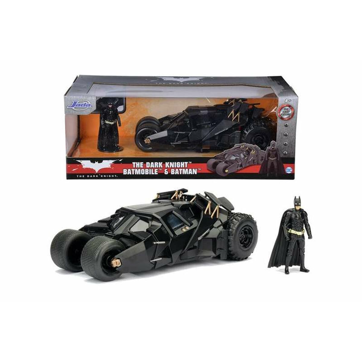 Playset Batman The dark knight - Batmobile & Batman 2 Delar-Leksaker och spel, Dockor och actionfigurer-Batman-peaceofhome.se