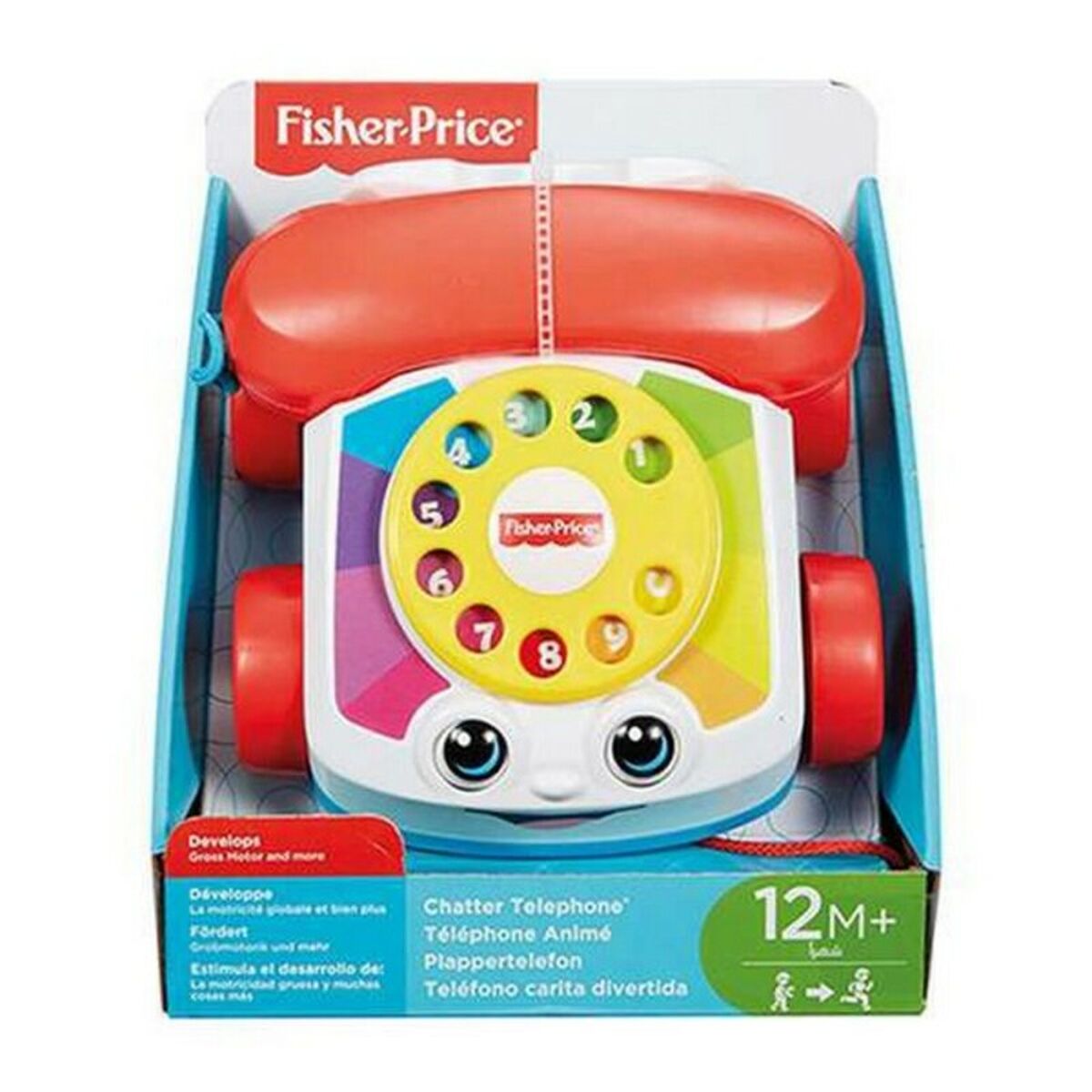 Pulling Telefon Mattel Multicolour (1+ år)-Leksaker och spel, Pussel och hjärngrupper-Mattel-peaceofhome.se