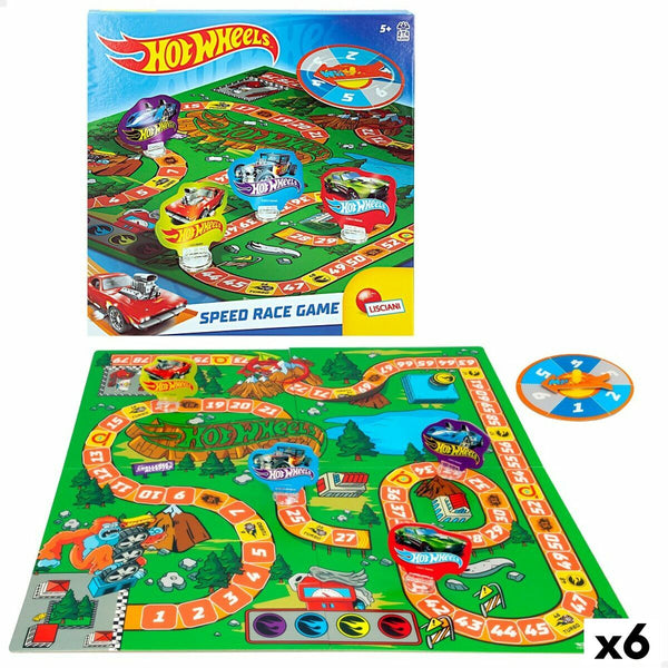 Sällskapsspel Hot Wheels Speed Race Game (6 antal)-Leksaker och spel, Spel och tillbehör-Hot Wheels-peaceofhome.se