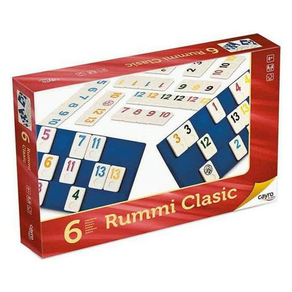 Sällskapsspel Rummi Classic Cayro (ES-PT-EN-FR-IT-DE) (ES-PT-EN-FR-IT-GR) (35 x 26 x 6 cm)-Leksaker och spel, Spel och tillbehör-Cayro-peaceofhome.se