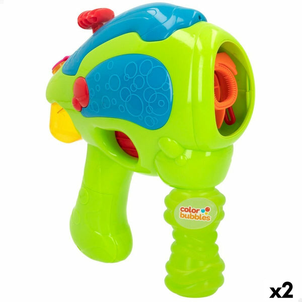Såpbubbelspel Colorbaby Grön Pistol 118 ml 20,5 x 23,5 x 8,5 cm (2 antal)-Leksaker och spel, Sport och utomhus-Colorbaby-peaceofhome.se