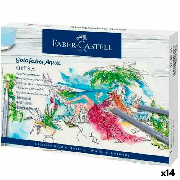 Set med pennor Faber-Castell Akvarell (14 antal)-Kontor och Kontorsmaterial, konst och hantverk-Faber-Castell-peaceofhome.se