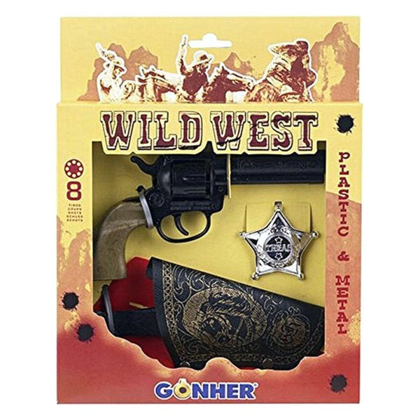 Set med vilda västern-pistoler Gonher (3 pcs)-Leksaker och spel, Fancy klänning och accessoarer-Gonher-peaceofhome.se