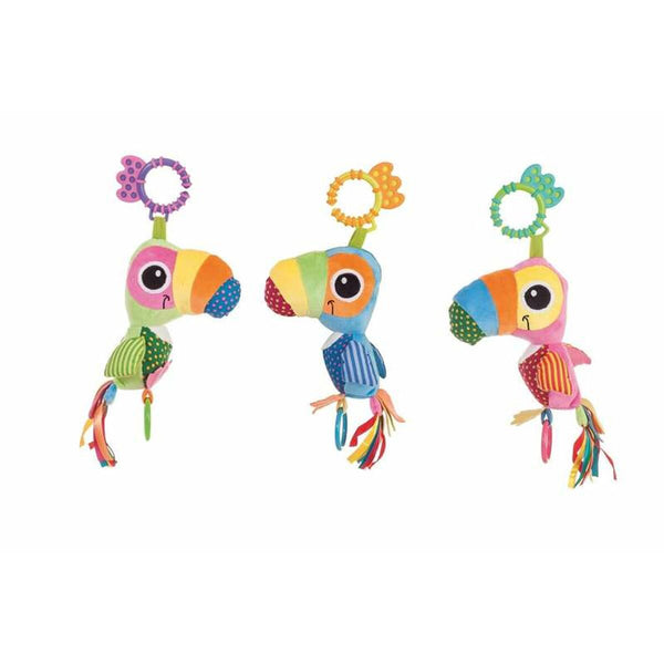 Skallra Multicolour Papegoja 25cm-Bebis, Leksaker för småbarn-BigBuy Fun-peaceofhome.se